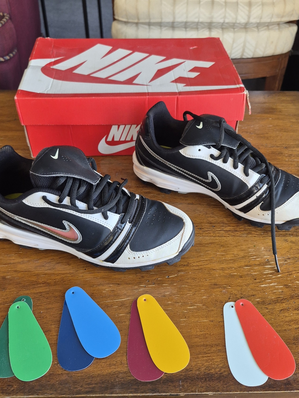 Nike Black And White Court Royale Softball Cleats
